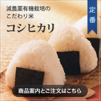 ＜定番＞コシヒカリ（減農薬有機栽培のこだわり米）